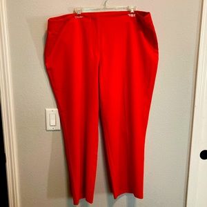 Ashley Stewart Women’s Plus Size Orange Slacks/ Dress Pants